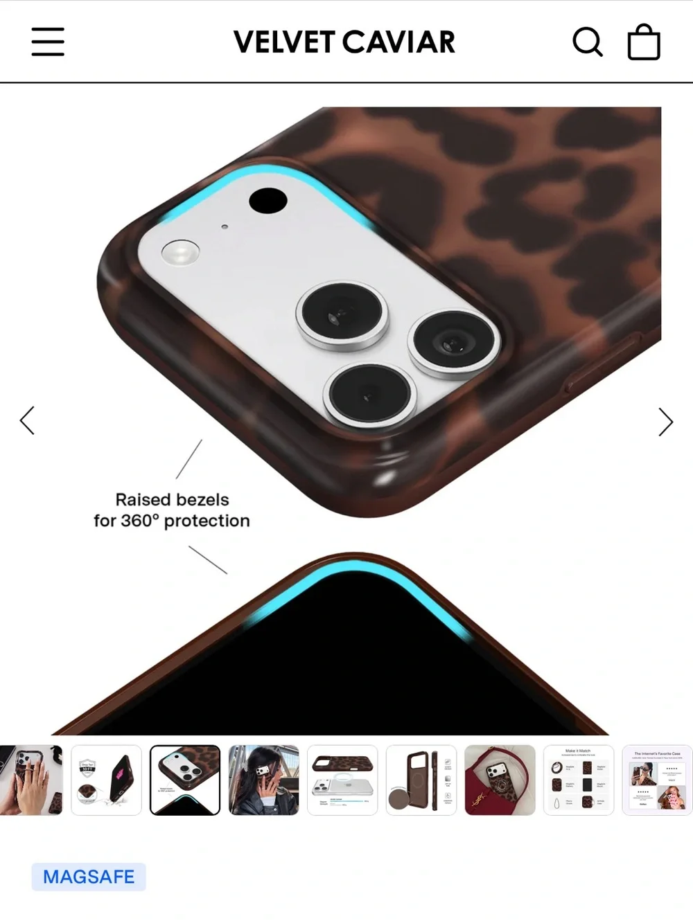 Velvet Caviar - it girl leopard case